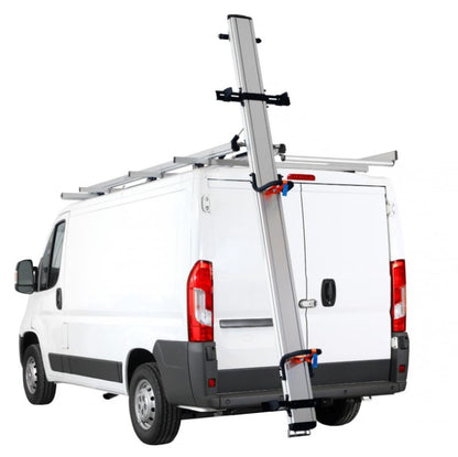 white ram promaster commecrial van with ladder rack